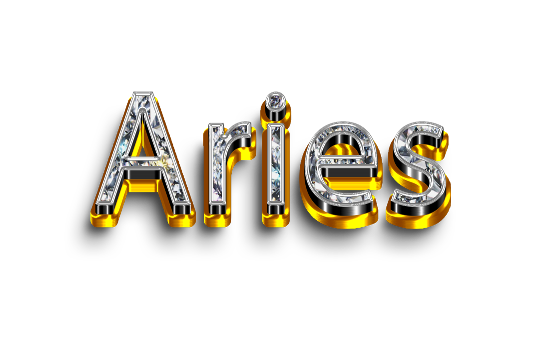 Aries png, word Aries png, Aries word png, Aries text png, Aries letters png, Aries word diamond gold text typography PNG images transparent background